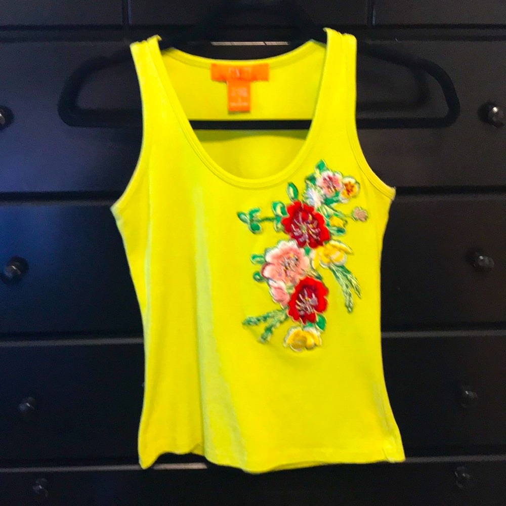 Dressy Lime green tank